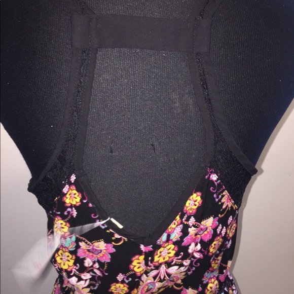 Black Floral Festival Boho Summer Maxi Lace Long Dress Small Medium - Picture 5 of 6